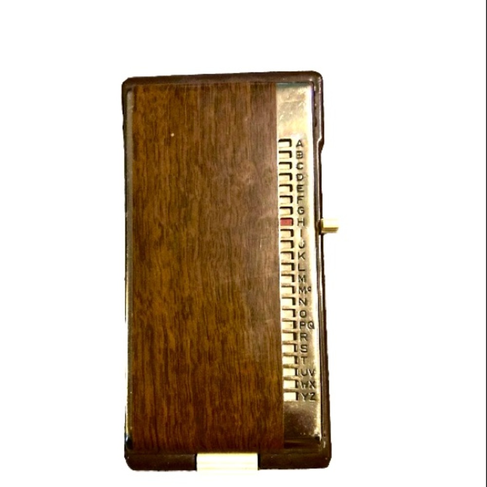 Vintage, Bates telephone organizer.